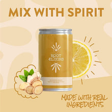 Load image into Gallery viewer, Root Elixirs Sparkling Ginger Beer Premium Cocktail Mixer- 8 Cans 7.5 oz
