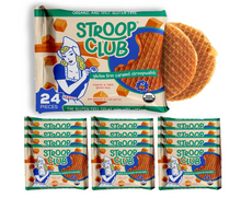 Load image into Gallery viewer, Stroop Club Gluten Free Traditional Caramel Organic Stroopwafels (NOT VEGAN Box - 12 packs x 2-pack case
