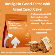 Load image into Gallery viewer, Made with our Saved Grain Flour, our carrot cake packs more protein and fiber than your traditional store-bought mix
