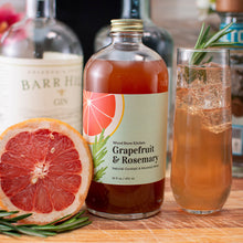 Load image into Gallery viewer, Grapefruit &amp; Rosemary Cocktail-Mocktail Mixer, 16 fl oz by Wood Stove Kitchen
