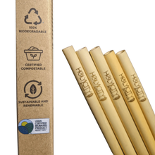 Load image into Gallery viewer, Holy City Straw Tall Premium Reusable Reed Straws - 5 ct box
