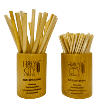 Load image into Gallery viewer, Holy City Straw Company Holders side by side with reed and wheat straws in it
