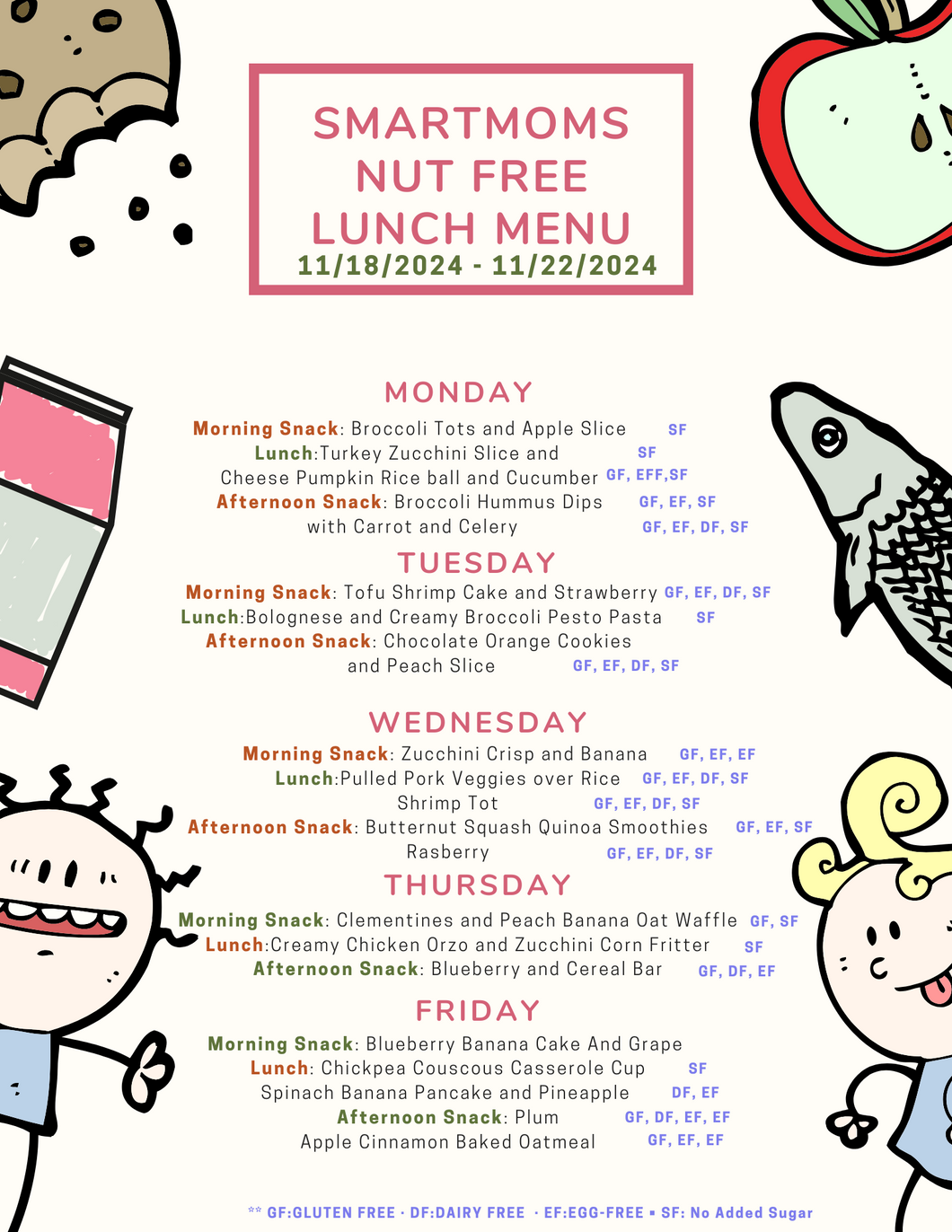 Smart Moms Organic Brooklyn NYC Only: Smith Street Arts & Lettres Lunch/Snack Program (Choose Location and # of Weeks)