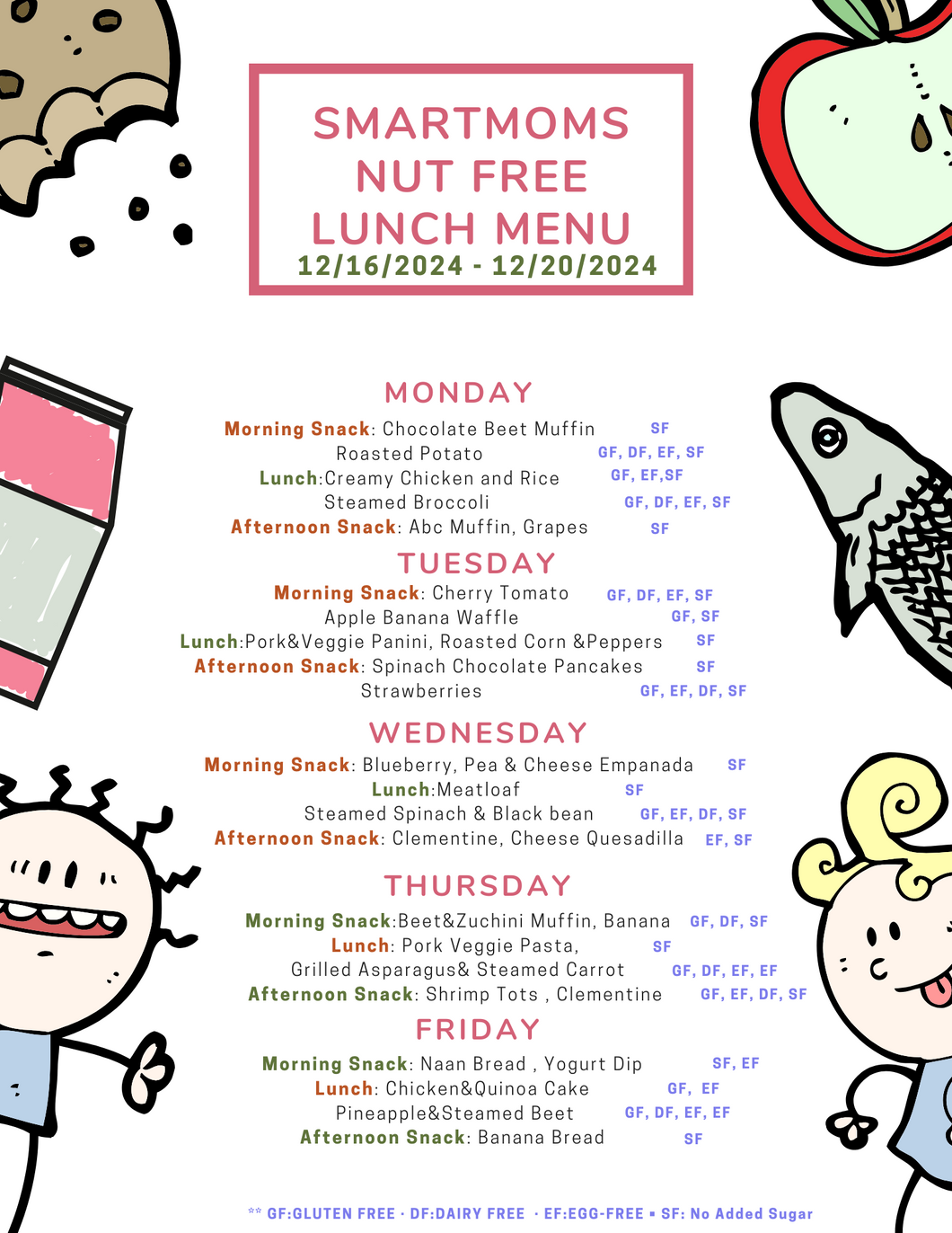 Smart Moms Organic Brooklyn NYC Only: Smith Street Arts & Lettres Lunch/Snack Program (Choose Location and # of Weeks)