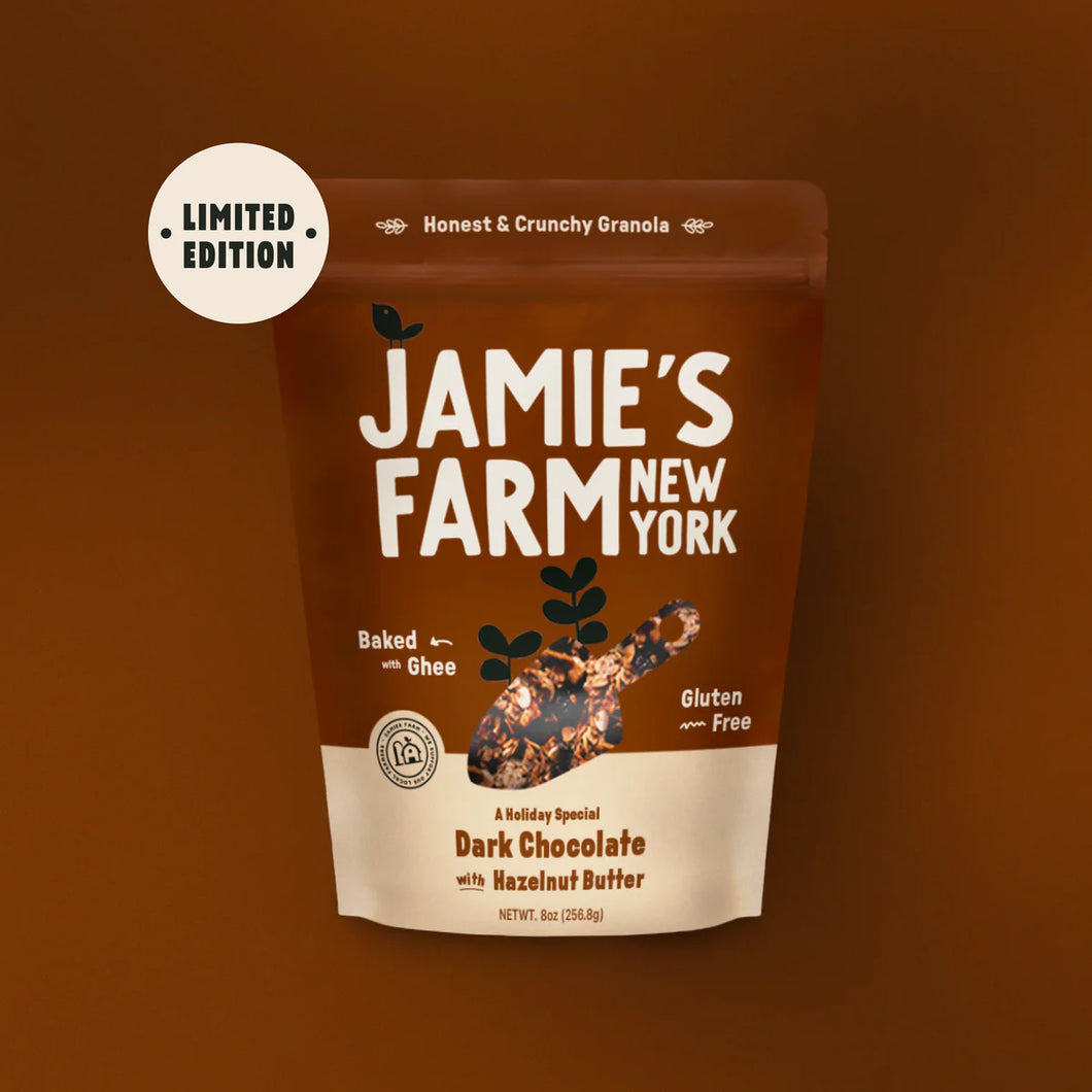 Jamie’s Farm Granola Dark Chocolate with Hazelnut Butter Bag - 6 bags x 8 oz case