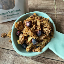 Load image into Gallery viewer, Jamie’s Farm Granola Lemon Verbena with Blueberries Bag - 6 bags x 8 oz case
