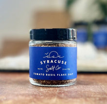 Load image into Gallery viewer, Syracuse Sea Salt Tomato Basil Flake Salt Jar case
