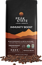 Load image into Gallery viewer, Peak State Coffee IMMUNITY BOOST Medium Roast
