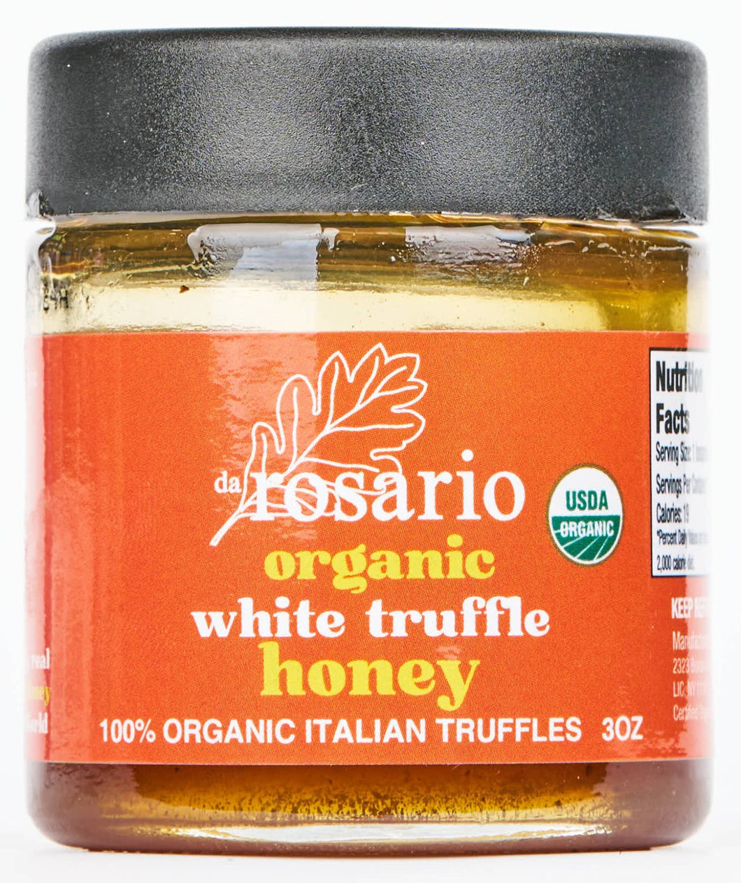 daRosario™ USDA Organic White Truffle Acacia Honey 4.25oz