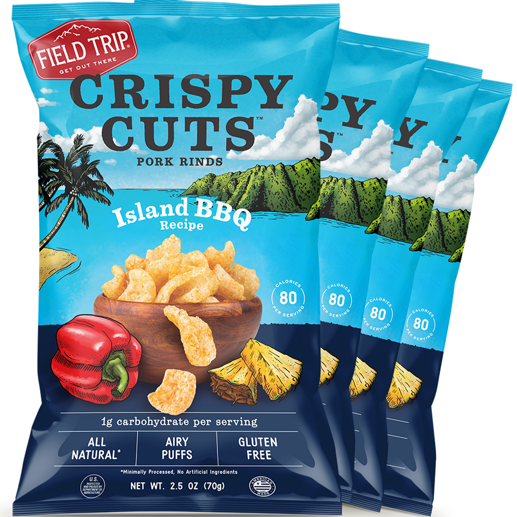 Field Trip Crispy Cuts Island BBQ 2.5oz bag - 10 bags x 2.5 oz case