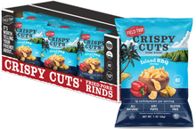 Load image into Gallery viewer, Field Trip Crispy Cuts, Island BBQ Pork Rind 1.0 oz bag - 12 bags x 1.0oz case
