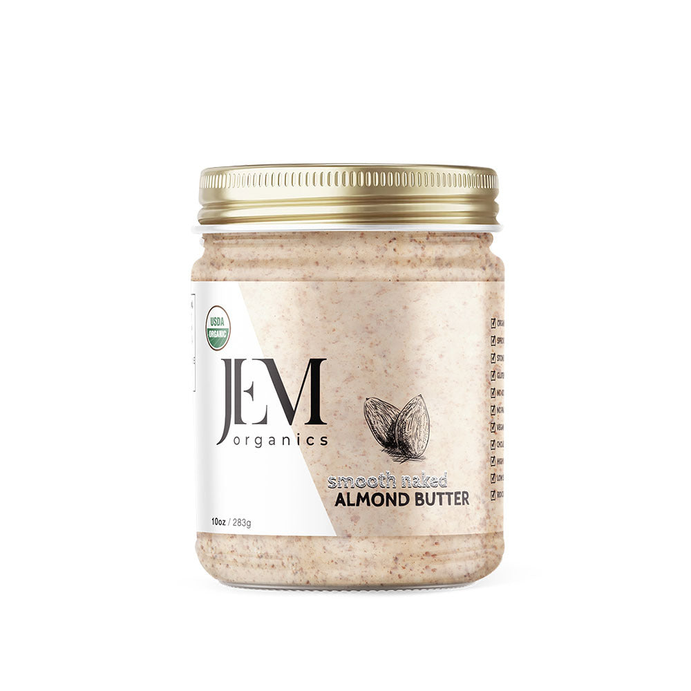 JEM Organics Smooth Naked Almond Butter - Medium 6 pack