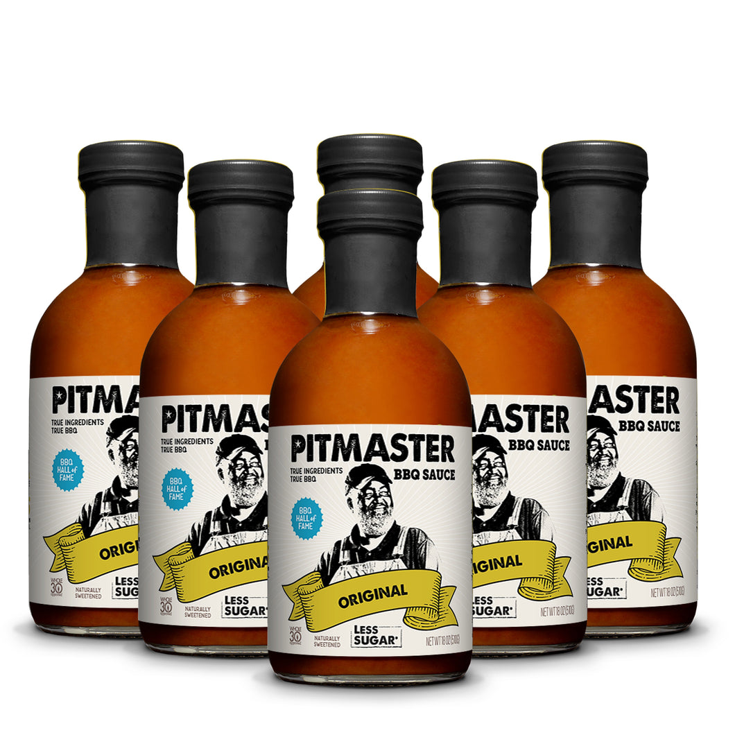 True Made Pitmaster Original (Kansas City-Style) BBQ Sauce Bottle - 6 bottles case