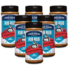 Load image into Gallery viewer, True Made Pitmaster BBQ Rib Rub Jar (Large) - 6 jars x 11.5oz case
