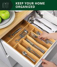 Load image into Gallery viewer, Royal Craft Wood Silverware tray 7 Slots

