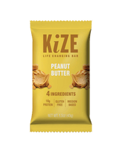 Load image into Gallery viewer, Kize Peanut Butter Bar - 10 Bars x 1.5 oz case
