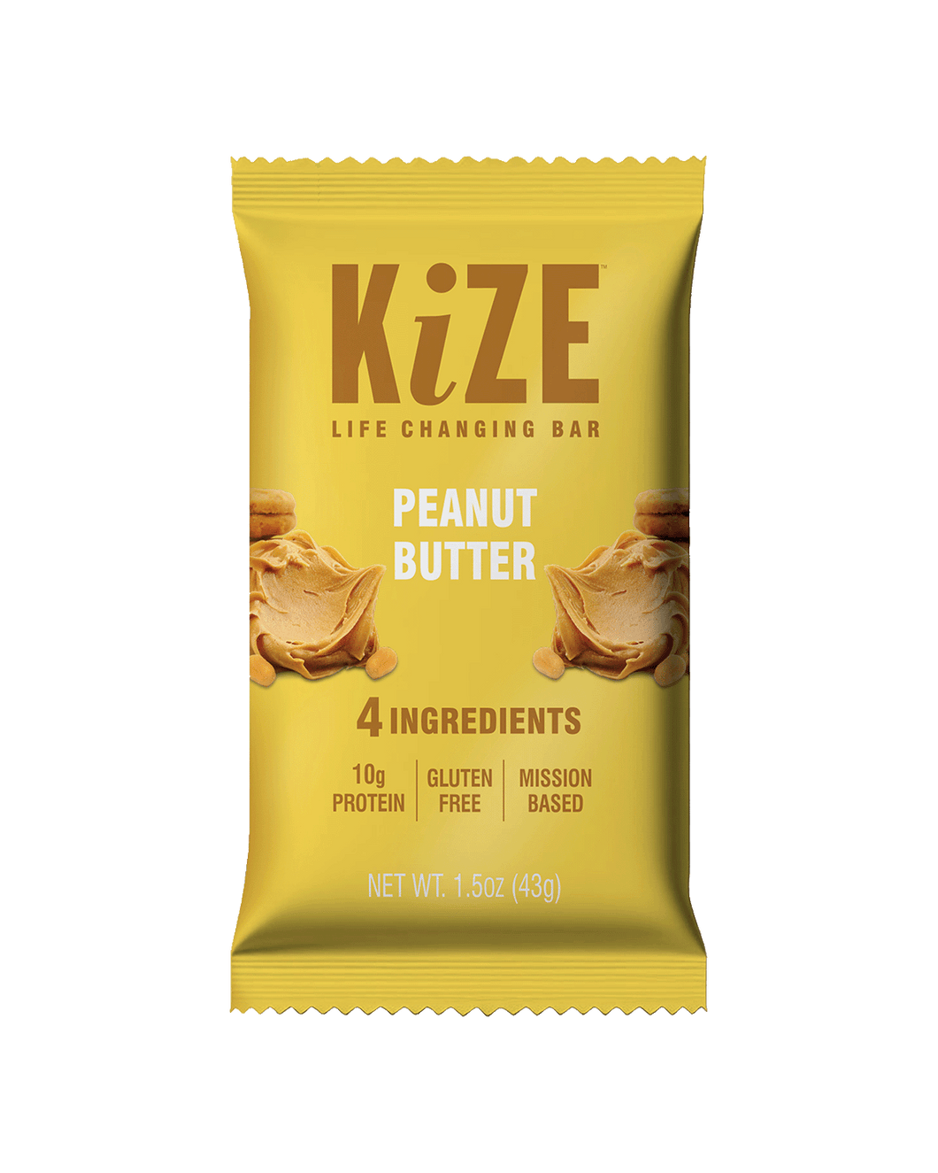 Kize Peanut Butter Bar - 10 Bars x 1.5 oz case