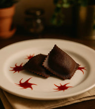 Load image into Gallery viewer, PastaZerts Chocolate Strawberry Cheesecake Ravioli Foodservice Bulk - 10 LBs
