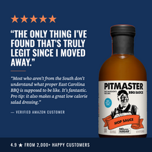 Load image into Gallery viewer, True Made Pitmaster East Carolina Vinegar BBQ Mop Sauce Bottle - 6 bottles case
