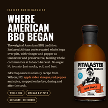 Load image into Gallery viewer, True Made Foods Pitmaster East Carolina Vinegar BBQ Mop Sauce  - the history behind East Carolina BBQ
