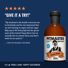 Load image into Gallery viewer, True Made Pitmaster Texas Bold BBQ Sauce Bottle - 6 bottles case
