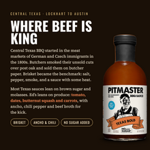 Load image into Gallery viewer, True Made Pitmaster Texas Bold BBQ Sauce Bottle - 6 bottles case
