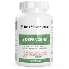 Load image into Gallery viewer, 5 Defenders Organic Mushroom Blend Capsules by Real Mushrooms
