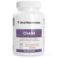 Load image into Gallery viewer, Organic Chaga Extract Capsules by Real Mushrooms
