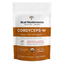 Load image into Gallery viewer, Organic Cordyceps Mushroom Extract Powder – Bulk Supplement by Real Mushrooms
