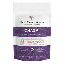 Load image into Gallery viewer, Organic Chaga Extract Powder by Real Mushrooms
