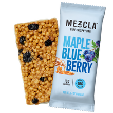 Load image into Gallery viewer, Mezcla Maple Blueberry Bars - 12 bars x 1.4 oz case
