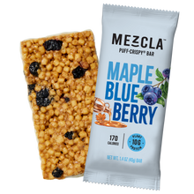 Load image into Gallery viewer, Mezcla Maple Blueberry Bars - 12 bars x 1.4 oz case
