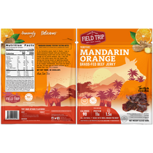 Load image into Gallery viewer, Field Trip Mandarin Teriyaki Beef Jerky 2.2oz bag - 9 bags x 2.2 oz case
