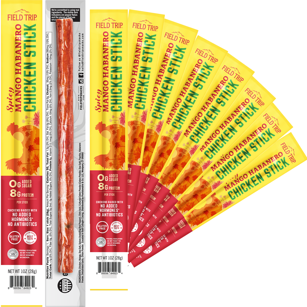 Field Trip Mango Habanero Chicken Sticks box - 10 sticks x 1oz