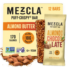 Load image into Gallery viewer, Mezcla Almond Butter Chocolate Bars - 12 bars x 1.4 oz case
