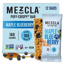 Load image into Gallery viewer, Mezcla Maple Blueberry Bars - 12 bars x 1.4 oz case
