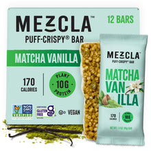 Load image into Gallery viewer, Mezcla Matcha Vanilla Bars - 12 bars x 1.4 oz case
