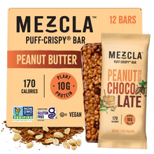 Load image into Gallery viewer, Mezcla Peanut Butter Chocolate Bars - 12 bars x 1.4 oz case
