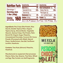 Load image into Gallery viewer, Mezcla Pistachio Chocolate Bars - 12 bars x 1.4 oz case
