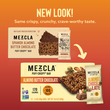 Load image into Gallery viewer, Mezcla Almond Butter Chocolate Bars - 12 bars x 1.4 oz case
