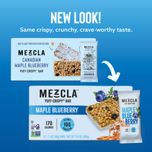 Load image into Gallery viewer, Mezcla Maple Blueberry Bars - 12 bars x 1.4 oz case
