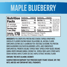 Load image into Gallery viewer, Mezcla Maple Blueberry Bars - 12 bars x 1.4 oz case
