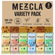 Load image into Gallery viewer, Mezcla Bars Variety Pack Sampler - 8 Bars x 1.4 oz case

