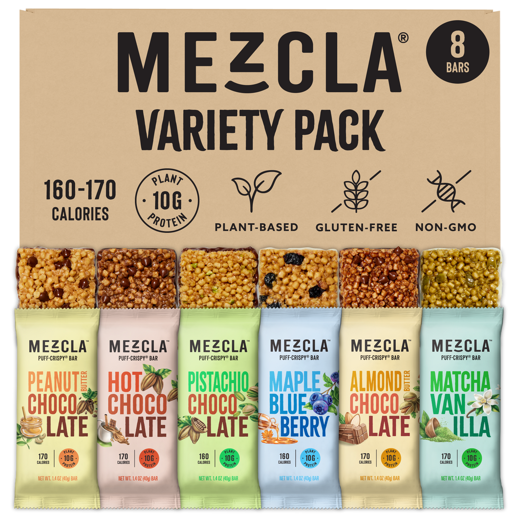 Mezcla Bars Variety Pack Sampler - 8 Bars x 1.4 oz case