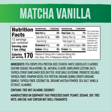 Load image into Gallery viewer, Mezcla Matcha Vanilla Bars - 12 bars x 1.4 oz case
