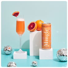 Load image into Gallery viewer, Blood Orange Elderflower Mimosa by Mingle Mocktails - Non Alcoholic Beverages
