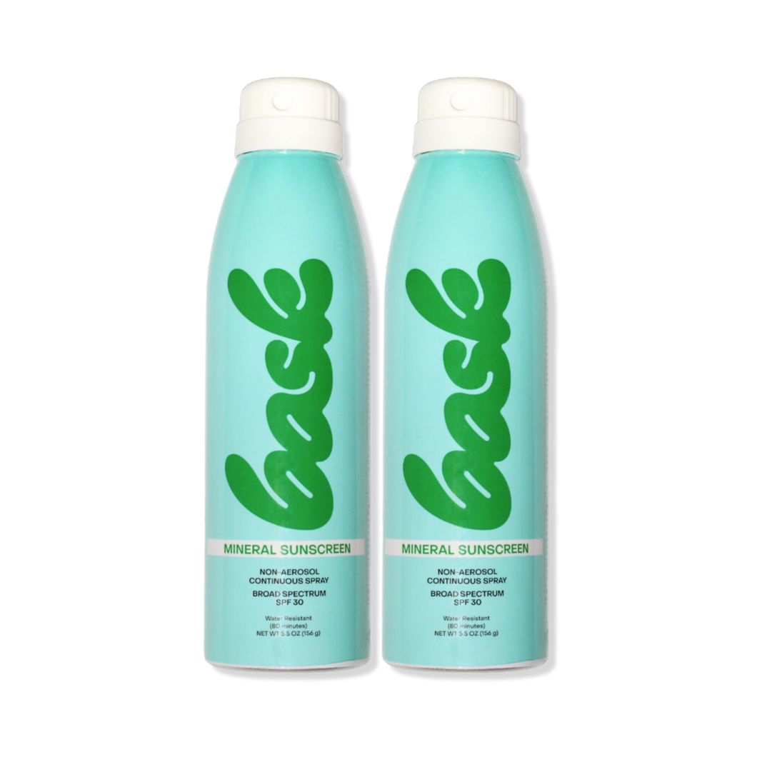 Bask Suncare Mineral Spray Two Pack Bundle