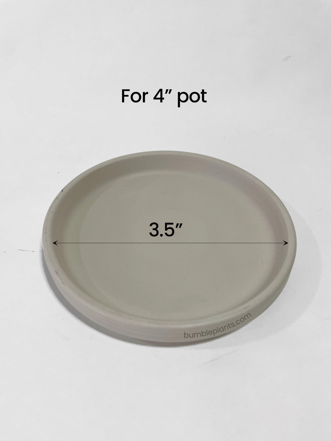 Bumble Plants Modern Troy Granite Pot Saucer