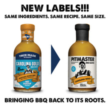 Load image into Gallery viewer, True Made Pitmaster Carolina Gold BBQ Sauce Bottle - 6 bottles case
