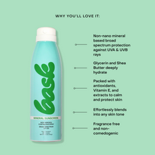 Load image into Gallery viewer, Bask Suncare SPF 30 Mineral Fragrance-Free Non-Aerosol Spray
